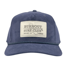Load image into Gallery viewer, Burnout Surf Club Corduroy Sailcloth Cap - Navy