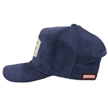 Load image into Gallery viewer, Burnout Surf Club Corduroy Sailcloth Cap - Navy