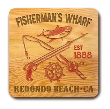 Load image into Gallery viewer, Fisherman's Wharf 15" x 15" Sign