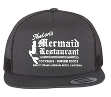 Load image into Gallery viewer, Hermosa Beach&#39;s Mermaid Bar -  Flatbill Twill Cap
