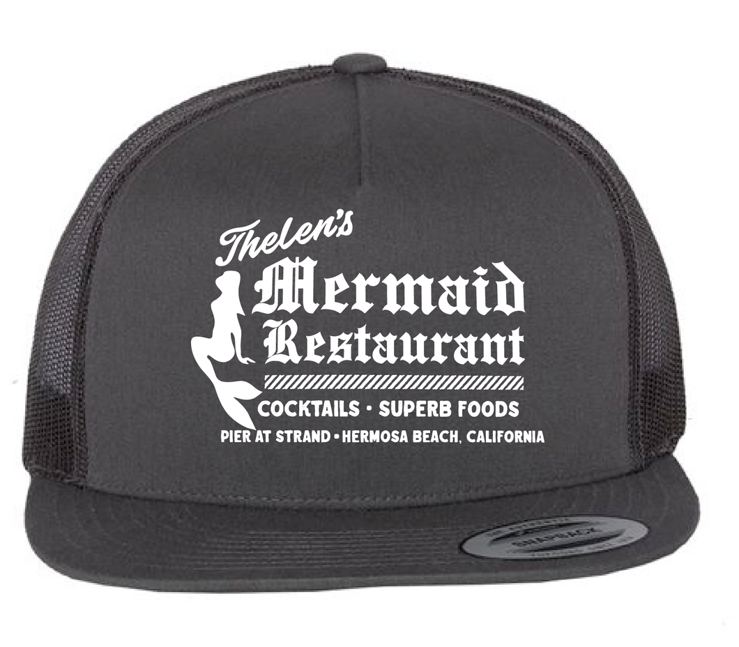 Hermosa Beach's Mermaid Bar -  Flatbill Twill Cap