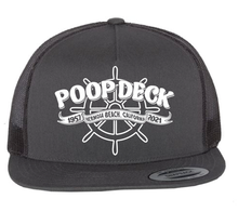 Load image into Gallery viewer, Hermosa Beach&#39;s Poop Deck Bar - FlatBill Twill Cap

