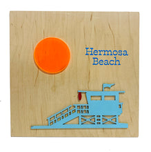 Load image into Gallery viewer, Hermosa Beach Lifeguard Tower Wall Art
