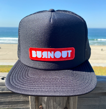Load image into Gallery viewer, Burnout Bar Snap Back Trucker - Black

